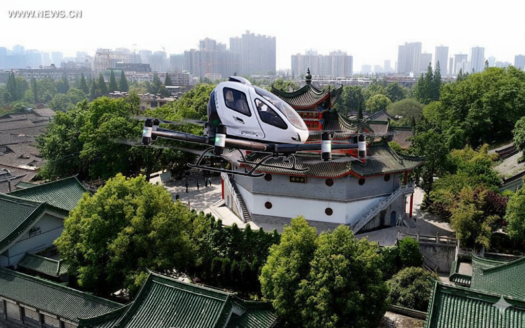 Hanzhong Launches Aerial Tourism with EHang's Autonomous Aircraft EH216-S